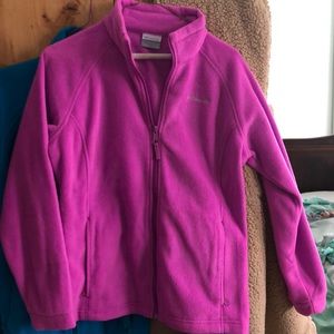 pink columbia zip up jacket